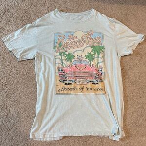 The Beach Club Graphic Tee - Cream